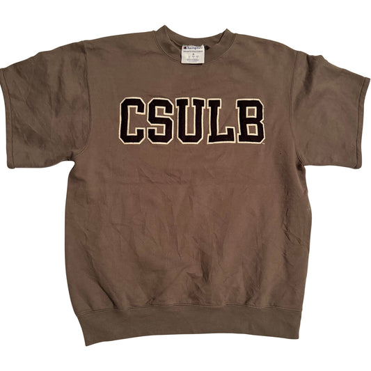 Vintage Champion CSULB Sleeveless Sweatshirt – Brown