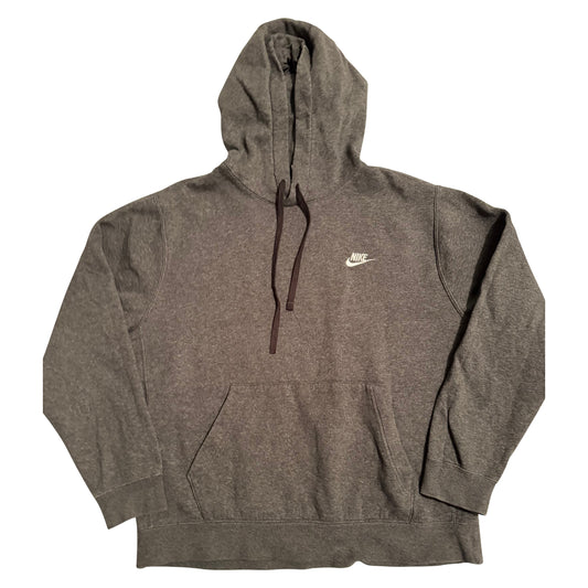 Nike Essential Embroidered Hoodie – Charcoal Grey