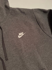 Nike Essential Embroidered Hoodie – Charcoal Grey