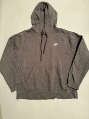 Nike Essential Embroidered Hoodie – Charcoal Grey