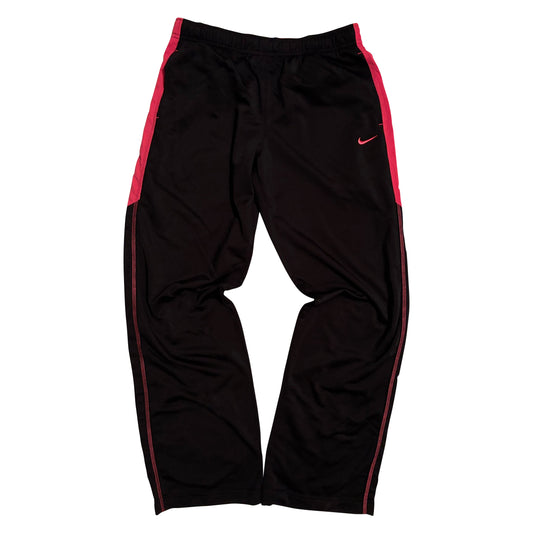 Nike Track Pants – Black with Pink Side Panels