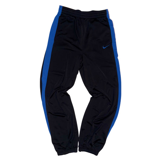 Nike Track Pants – Black with Royal Blue Side Panels