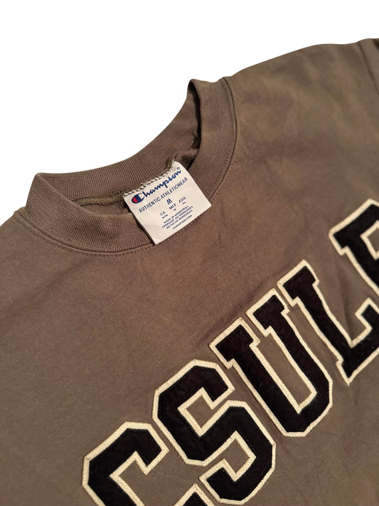Vintage Champion CSULB Sleeveless Sweatshirt – Brown