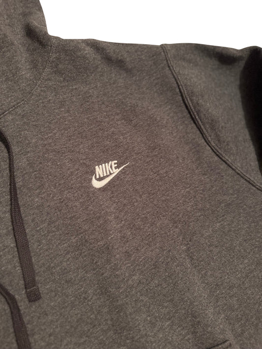 Nike Essential Embroidered Hoodie – Charcoal Grey