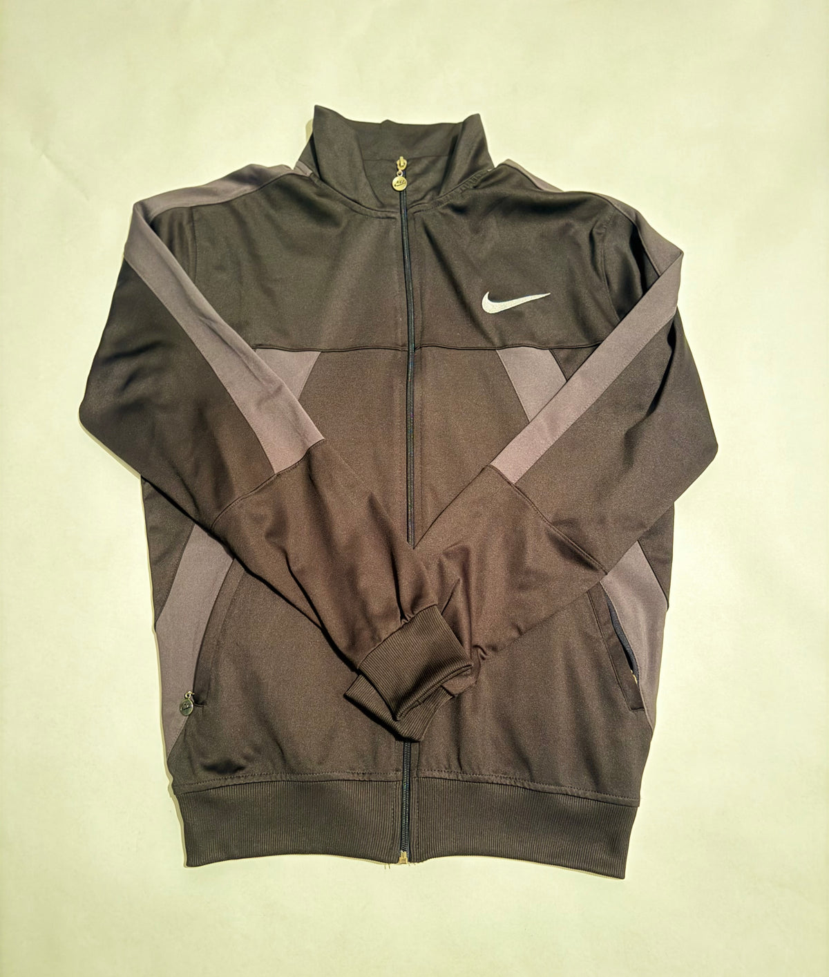 Nike Track Jacket – Dark Grey with Metallic Zip Pulls