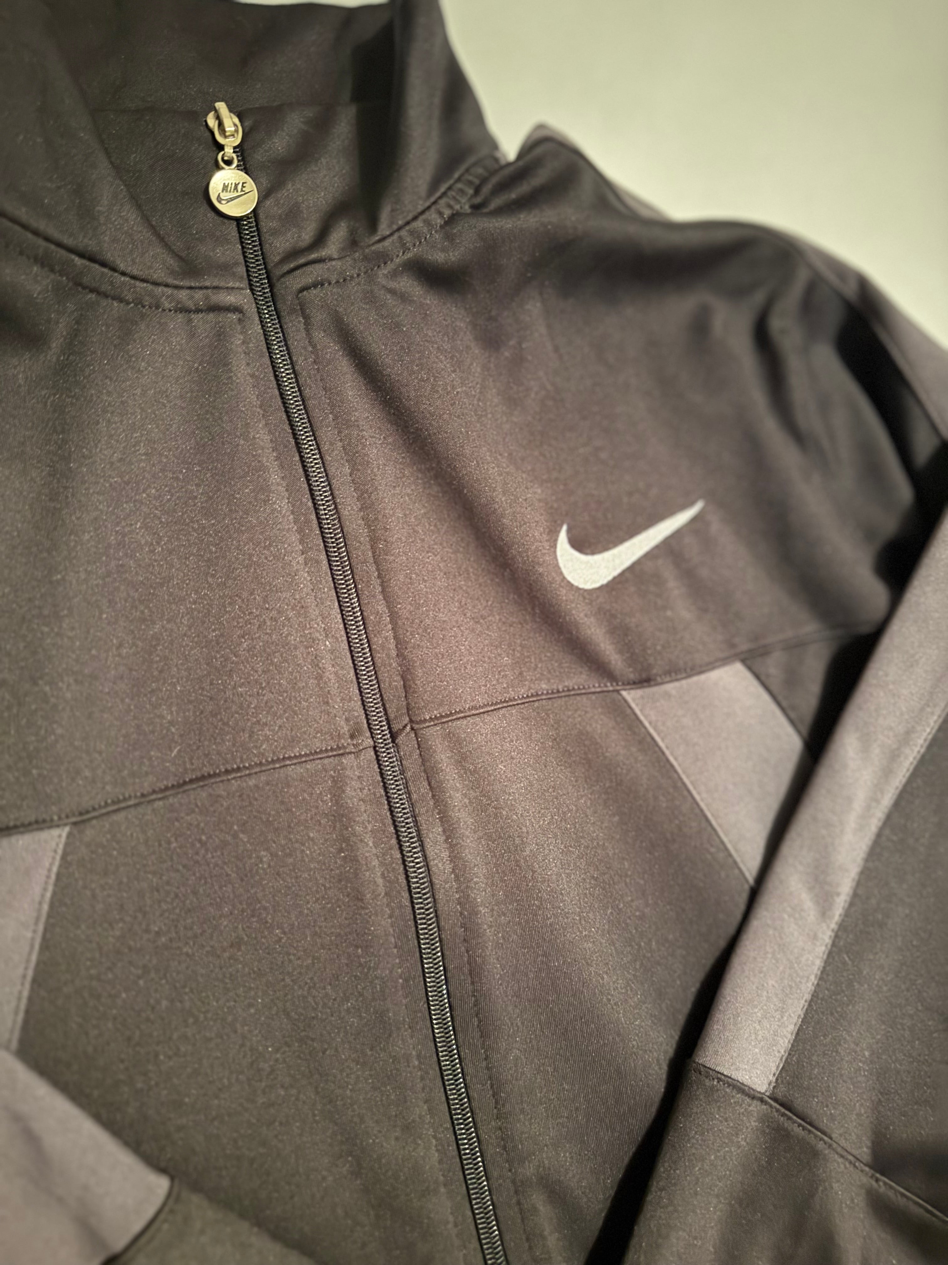 Nike Track Jacket – Dark Grey with Metallic Zip Pulls