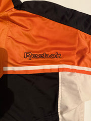 Vintage Reebok Full-Zip Track Vest – Orange/Black/White