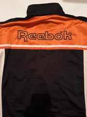 Vintage Reebok Full-Zip Track Vest – Orange/Black/White
