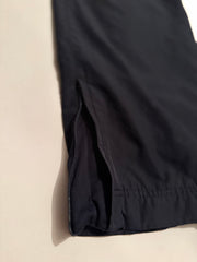 Nike Track Pants – Black with White Swoosh