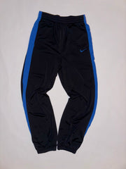 Nike Track Pants – Black with Royal Blue Side Panels