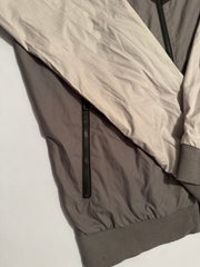 Nike Windbreaker Jacket – Tri-Tone (Black, Grey & Beige) with Hood